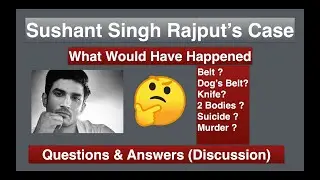 Some Important Points to Discuss in Sushant Singh&rsquo;s  Matter