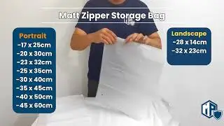 Introduce Matt Zipper Storage Bag | Reusable Ziplock Bag for Clothes