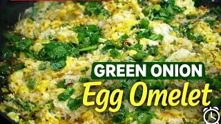 ✅Green Onion Egg Omelet Recipe | Quick & Healthy Breakfast | 5 Minute Recipe...