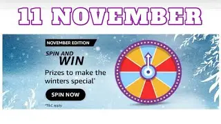 Amazon Funzone November Edition Spin and Win Answers Today|11 November | Daily Quiz Time