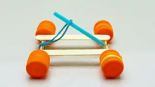 DIY Toy Car Powered by Rubber Bands