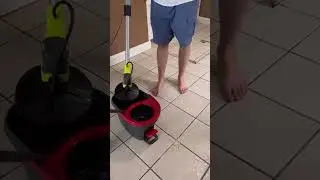 That&rsquo;s one way to clean the floors😂 #ryobi #scrubber #cleaninghacks #fourthofjuly #weekend #tools