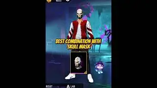 BEST COMBINATION WITH SKULL MASK #freefire #bestcombinations #shorts