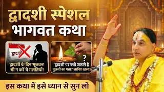 द्वादशी स्पेशल भागवत कथा द्वादशी के दिन भूलकर भी न करें ये गलतियाँ! Swami Raghavachary Ji Maharaj 🔥