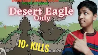 DESERT EAGLE Only Challenge in Outpost || 10+ kills || MiniMilitia DA2