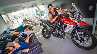 ACORDEI MEUS AMIGOS COM A TIGER 800 S&Oacute; O CANO !