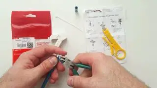 Cat.6A 180&deg;Unshielded Toolless  Keystone Jack Installation