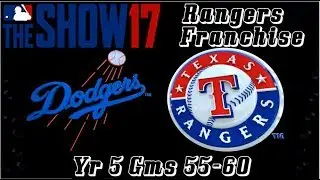 MLB 17 The Show Texas Rangers Franchise Yr 5 - gms 55-60