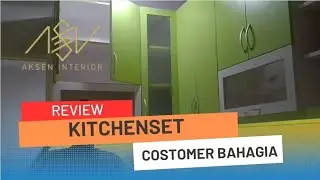 REVIEW Kitchenset minimalis kabinet atas dan bawah