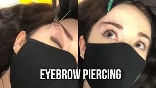 Female Eyebrow Piercing - [Underground Tattoos Watford]