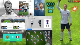 PES 2018 MOD Obb Patch для PES 2021 Mobile Version 5.6.0 || PES 2018 patch | ссылка для скачивания описание
