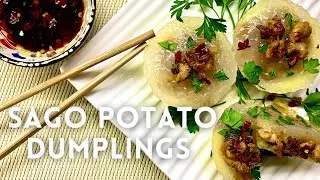 Easy Chicken Dumplings (Sago Potato Dough)