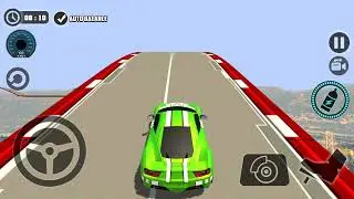 Impossible Car Tracks 3D - Green Car Driving Impossible Stunts Levels 21 to 23 Completed Gameplay