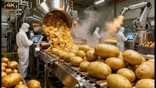 Inside a Giant Pringles Factory: From Raw Potatoes to Perfect Stacks (Full Process)