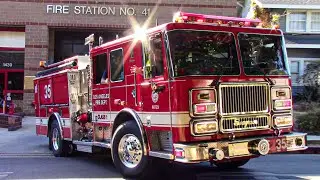 LAFD Engine 35 & Rescue 41 Responding