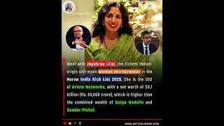 Jayshree Ullal  is now the #richestwomen   in #hurunindia2025. #news#motivation #richestindians