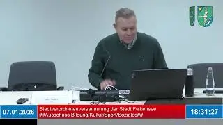 Ausschuss Bildung/Kultur/Sport/Soziales  07.01.2026 18:30 Uhr - 22:00 Uhr
