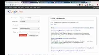 How to create Google Alerts