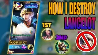 Clint insane build, destroying enemies! (MUST WATCH) | #topglobalclint #mlbb #clintgameplay