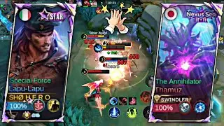 موبایل لجند رنک|گیم پلی لاپو لاپو💯|نبرد تاموز در مقابل لاپو|Mobile Legend Rank Lapu Lapu Gameplay 