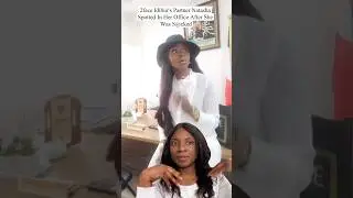 Партнерша 2face Idibia Наташа сидит в своем офисе после того, как ее отымели #2faceidibia