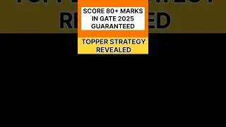 Topper strategy for GATE 2025 #gate2025 #gateexam #gate #strategy #gatestrategy #gatetips