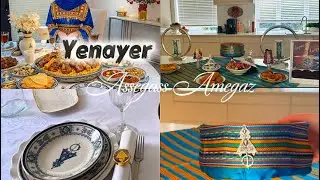 تحضيرات يناير 2026 #yennayer |تزيين طاولة عشاء بديكور مميز خدمتو وحدي و النتيجة😍😱 🫶assegas Amegaz