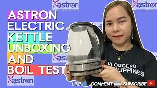 Unboxing Astron Aqua Electric Kettle Elegant Blue LED Light | Boil Test