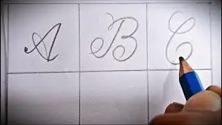 English Capital Letters  Print and Cursive Writing Tutorial #Rafiq000 #Haterlekha