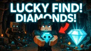 Minecraft Survival Series Episode 2 | LUCKY START 😱 DIAMOND?