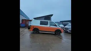 VW T5 leaving VAN-LIDZ with its new poptop roof system!
