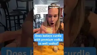 How to make a shot that curdles with baileys #bartender #housevodka