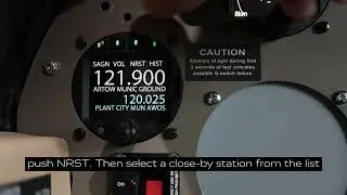 AIR Avionics AIR Com radio - frequency selection