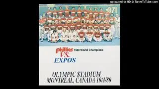 Phillies Vs. Expos - 10/4/1980 - Division Clincher - Post-game with Richie Ashburn