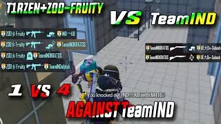1 VS 4 AGAINST TeamIND | INTENSE GAMEPLAY | PUBG MOBILE