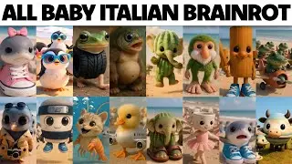 All Baby Italian Brainrot Animals / Los Tralaleritos Dicen Tralala