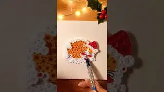 Christmas Cat Quilling Art 🎄