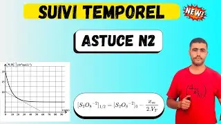 Astuce n2- suivi temporel d'une r&eacute;action chimique Temps de demi-reaction