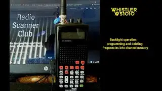 Whistler WS1010 programming and deleting frequencies