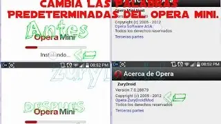 [Tutorial] Cambia Las Palabras Predeterminadas Del Opera Mini Desde Tu Android