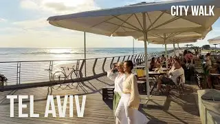 Relaxing Walk in Tel Aviv | Namal North Port, City Vibes [4K]  ישראל תל אביב