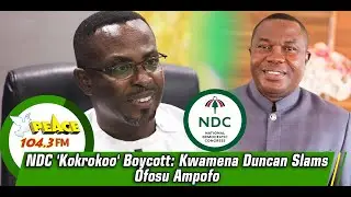 NDC 'Kokrokoo' Boycott: Kwamena Duncan Slams Ofosu Ampofo