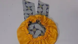 How To Cut And Sew Reversible Bonnet With Head Wrap.