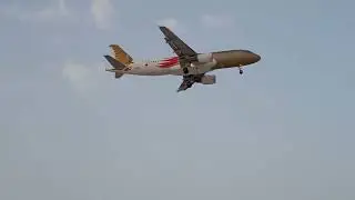 plane landing at Bahrain Airport
