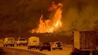 Devastating wildfires sweep across southern California