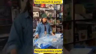 VACUUM STORAGE SPACE SAVER BAGS WITH TRAVEL HAND PUMP FREE 9841658736 #FORYOU