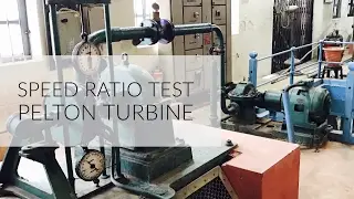 Speed Ratio test On Pelton Wheel Lab Experiment : Fluid Mechanics Lab Lectures