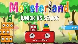 Monsterland: Junior vs. Senior (Flash Game) Complete Walkthrough