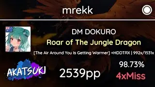 [12.94⭐] Relax | mrekk | DM DOKURO - Roar of Jungle Dragon [The Air Around] +HDDTRX 98.73% 2539pp 4❌