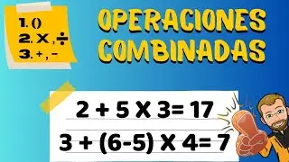 OPERACIONES COMBINADAS para NIÑOS de PRIMARIA | 𝐄𝐉𝐄𝐑𝐂𝐈𝐂𝐈𝐎𝐒 𝐏𝐑Á𝐂𝐓𝐈𝐂𝐎𝐒 🖋👨‍🏫